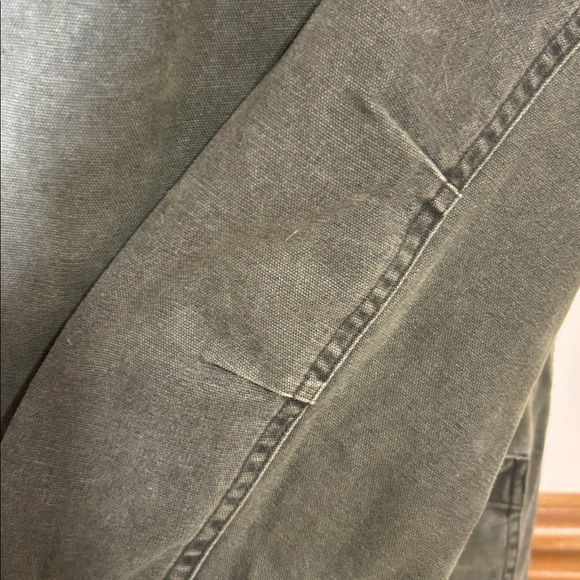 Duck Head Olive Field Jacket with Brown Collar - Picture 8 of 12